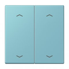 Taustiņs KNX slēdzim, ar virzienrādītāju 2-viet, Serie LS, céruléen moyen