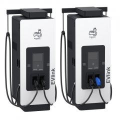 Lieljaudas elektroauto uzlādes stacija EVlink Pro DC, 180kW, CCS2 + CCS2 auto uzlāde 80 % 20 minūtēs