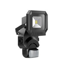 LED floodlight 10 W with 160° motion detector, ITD mounting bracket, black