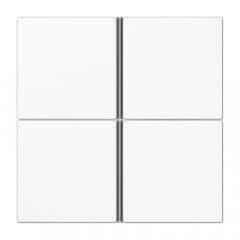 Taustiņs 4-viet, F40, Serie LS, balts