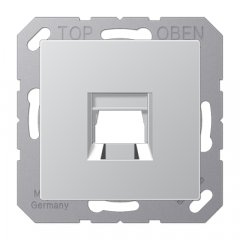 Virsma (ar fiksatoru) modulārai datu rozetei 1-vietīga, EMT, AMP, MTRJ, termoplasts lakots, Serie A, alumīnijs