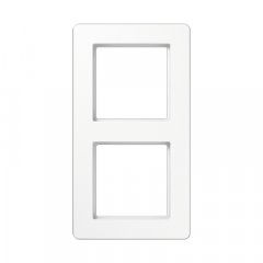 Rāmītis 2-vietīgs, vertikālā un horizontālā montāža, termoplasts, A FLOW, balts