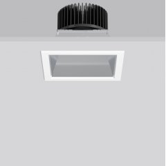 QUARDO, 37 W, 4200 lm, 830, white, on/off Recessed downlights, L 176 B 176 H 4 HEL 145, 87°/88°