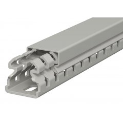 Perforēts vādu kanāls 25x25x2000, PVC, akmens pelēks, 7030 LKV 25025