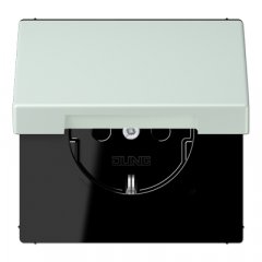 Kontaktligzda SCHUKO, 16 A 250 V ~, ar vāciņu, Serie LS, céruléen pale