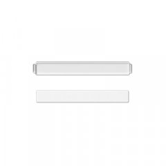 Rezerves daļas sadzīves pārslēgumu ierīcēm Transparente Abdeckung mit Einlage für Schriftfeld 6 x 46