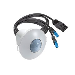 360° ceiling-mounted presence detector, recessed-mounted, approx. range Ø 8m, DUO, DALI/DSI