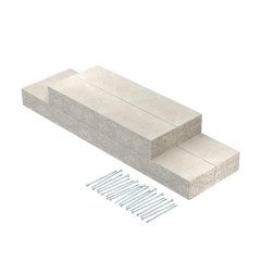 Sienas stiprinājuma manšete EI90 kanālam PLCS D061220 200x120, pelēks PLCS W091220