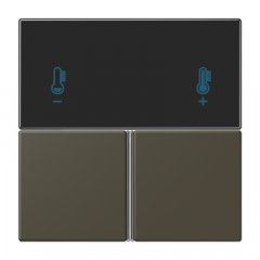 Taustiņs 3-viet, F40 KNX telpas kontrolierim, Serie LS, ombre naturelle 31