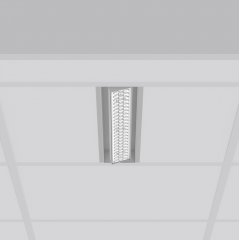 TX-MOVE, 16...31 W, 1950...3500 lm, 927, silver, on/off Recessed projectors, L 622 B 116 H 39, 30°