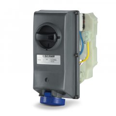 Kontaktligzda ar atdalītāju INTERLOCK.SOCKET 16A 3P+N+E 6h 346-415V 50Hz 60Hz 130X260MM