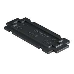 Starpsiena priekš UT34 72x29x4, PA, grafīta melns, 9011 UT34 TW