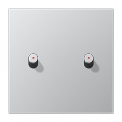 Virsma slēdžiem, 1-viet, 2 cilindrisks rotācijas slēdzis, Serie LS 1912, alumīnijs