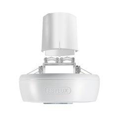 360° recessed-ceiling-mounted presence detector, surface-mounted, range approx. Ø 8 m, zero-cross switching