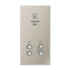 Virsma kontaktligzdai 1-viet, ar simbolu, Serie LS, krāsa nerūsējošais tērauds