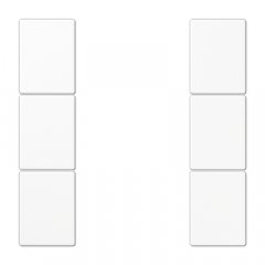 Taustiņs 3-viet, F50, Serie LS, balts