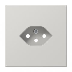 Virsma kontaktligzdai, Šveices tips, Typ 13, duroplasts, Serie LS, gaiši pelēks