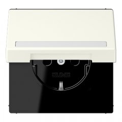 Kontaktligzda SCHUKO, 16 A 250 V ~, marķējams, ar bērnu drošību un vāciņu, termoplasts krāsots, Serie LS, blanc i