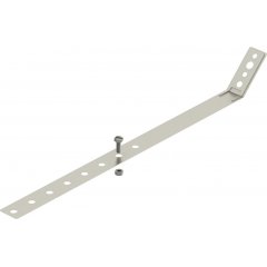 Klemme stipr. pie notekas regulējama 420mm, V2A, 1.4301 301 V-VA