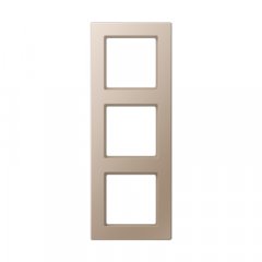 Rāmītis 3-vietīgs, vertikālā un horizontālā montāža, A CREATION, šampanieša krāsā