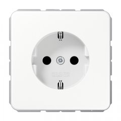 Kontaktligzda SCHUKO, 16 A 250 V ~, skrūvju spailes, duroplasts, Serie CD, balts