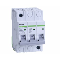 DC miniatūrs jaudas slēdzis 10 kA Ex9BP 3P DC450V K2