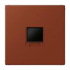 Virsma (ar fiksatoru) modulārai datu rozetei 1-vietīga, UMA-CAT6A, termoplasts lakots, Serie LS, terre sienne brûlée 59