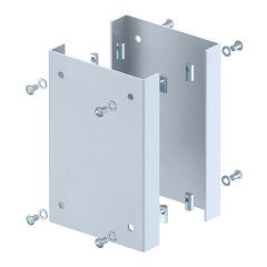 Mehaniska aizsardzība industriālai kolonnai 250x166x33mm, St, balta alumīnija, 9006 ISS160160AS WA