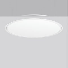Gaismeklis TRIONA round, 49 W, 4800 lm, 827-865, white, DALI Recessed ceiling luminaires, D 889 H 2 HEL 89, Plastic (PMMA) opal
