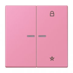 eNet taustiņš unversālais 2-viet, duroplasts, Serie LS, rose vif