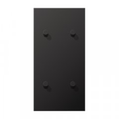 Virsma slēdžiem, 2-viet, 2 x 2 rotācijas slēdzis, vertikāli montējams, Serie LS 1912, tumša (lackiertes Aluminium)