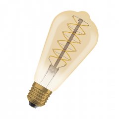 Spuldze Vintage 1906 LED CLASSIC SLIM FILAMNET EDISON DIMMABLE 48 7 W/2200 K GOLD E27