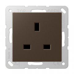 Kontaktligzda 13 A 250 V ~, skrūvju spailes BS 1363-1, 4 mm2, ar bērnu drošību, Serie A, moka
