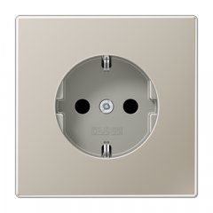Kontaktligzda SCHUKO, 16 A 250 V ~, Serie LS, krāsa nerūsējošais tērauds