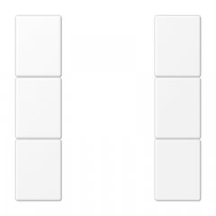 Taustiņs 3-viet, F50, Serie LS, sniegbalts matēts