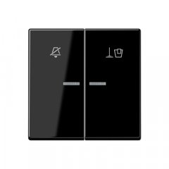 Taustiņš viesnīcām, simbols netraucēt un uzkopt istabu, Serie A, melns