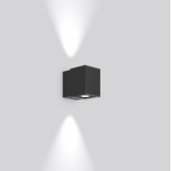 Gaismeklis ZONO PRO, 23 W, 2200 lm, 830, anthracite, DALI Wall luminaires, L 100 B 154 H 127, Transparent glass