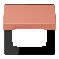 Rozetes vāks ar atsperi, termoplasts krāsots, Serie LS, l'ocre rouge moyen