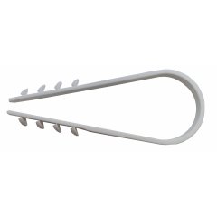 Dībelis-apskava 6mm, priekš 8-28 mm kabeļa balts 100gb./iep.