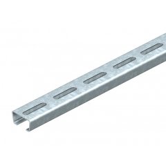 Profilēta sliede perf., šlices platums 16.5 mm 1000x35x18, St, FS