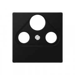 Centrālplate unversālā Sat/BK, termoplasts lakots, Serie A, grafītmelns matēts