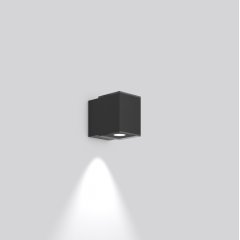 Gaismeklis ZONO PRO, 12 W, 1150 lm, 830, anthracite, DALI Wall luminaires, L 100 B 154 H 127, Transparent glass