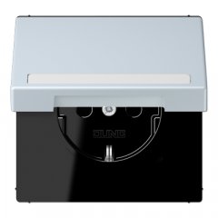 Kontaktligzda SCHUKO, 16 A 250 V ~, marķējams, ar bērnu drošību un vāciņu, termoplasts krāsots, Serie LS, outreme