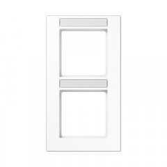 Rāmītis 2-vietīgs, marķējams, vertikāla montāža, termoplasts, A CREATION, balts