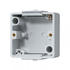 Kārba montāžai 1-viet, vertikālā un horizontālā montāža, Thermoplast, pelēks