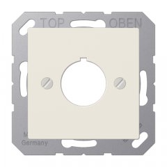 Virsma komunikāciju rozetei 22,5 mm Ø, duroplast, Serie AS, ziloņkaula