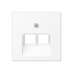 Virsma IAE/UAE-datu rozetei 2 x 8-polig, termoplasts lakots, Serie A, sniegbalts matēts