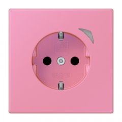 Kontaktligzda JUNG HOME SCHUKO, 16 A 250 V ~, skrūvju spailes, ar indikātoru un bērnu drošību, termoplasts krāsots