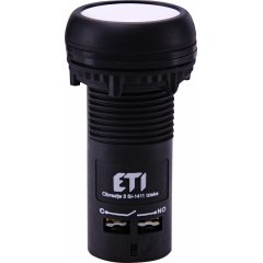 Spiedpoga iegremdējama ar blokkontaktu - Balta - 1 NO+NC