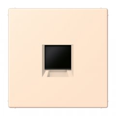 Virsma (ar fiksatoru) modulārai datu rozetei 1-vietīga, UMA-CAT6A, termoplasts lakots, Serie LS, terre sienne pâle